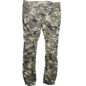 Rebel Minds Jeans Mens 38x32 Distressed Camo Punk Skater Grunge Streetwear